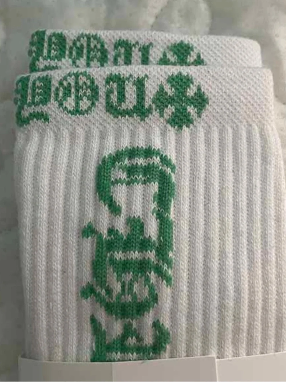 Chrome Hearts Classics Socks White/Green